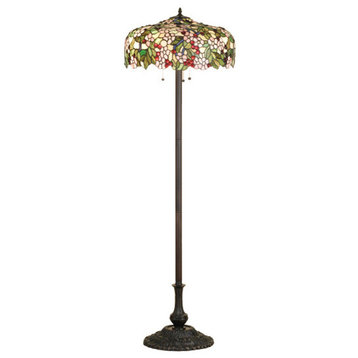 63H Tiffany Cherry Blossom Floor Lamp