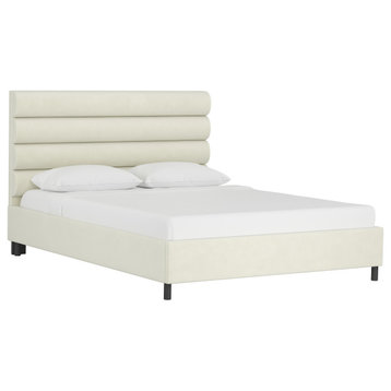 Ryann Channel Platform Bed, Regal Antique White, Twin