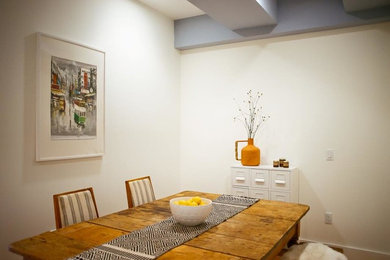 Transitional dining room photo in New York