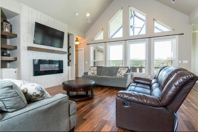 Example of a trendy living room design in Other
