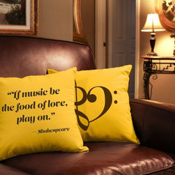 Music and Dance Throw Pillows - Products
