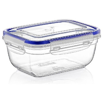 Superio Rectangular Sealed Food Storage Containers Airtight Leak-Proof , 2.5 Qt.