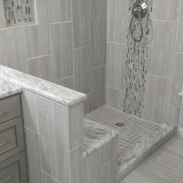 MASTER BATHROOM - Complete remodel 12" x 24" Vertical Tile