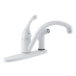 Delta Collins&trade; Single Handle Kitchen Faucet with Integral Spray - Kitchen Faucets