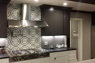 Design ideas for a contemporary kitchen in Dallas.
