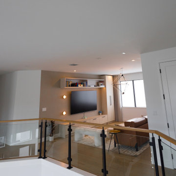 Modern Architectural Millwork Feature TV Unit storage