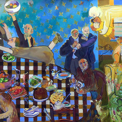 Joyce Garner "cellist" 6 x 18' oil - Products