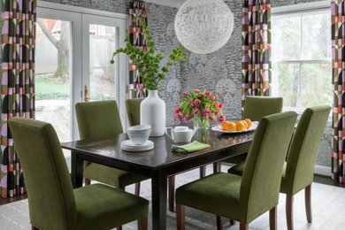 Inspiration for a transitional dining room remodel in DC Metro