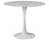 The Luna Dining Table, 36", White, Midcentury, Round