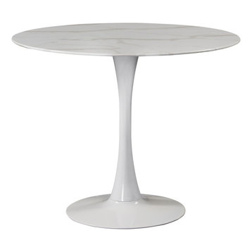 Tulip Faux Marble Top Dining Table