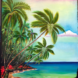 Coconut Grove Beach - Paintings