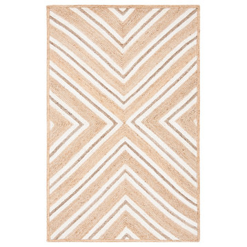 Safavieh Vintage Leather Collection NF886A Rug, Natural/Ivory, 3' X 5'