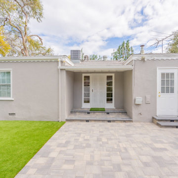 Landscaping include Artificial Turf and Pavers in Sherman Oaks