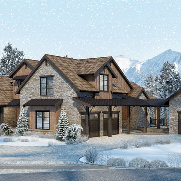 | CGI Rendering Of Bungalow Street View | High Resolution 3d Visuals of Villa Ex