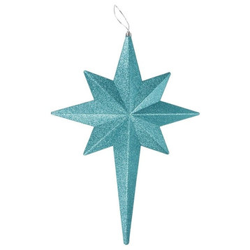 20" Turquoise Blue Glittered Bethlehem Star Shatterproof Christmas Ornament