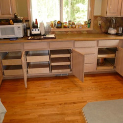 Full Extension Roll Out Shelves - Kitchen Drawer Organizers