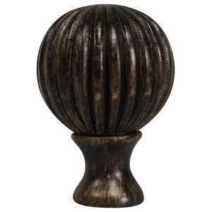 2 5//8-inch Tall Antique Gold Urbanest Seashell Finial