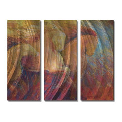 Fire Horses Steel Wall Art - Paintings