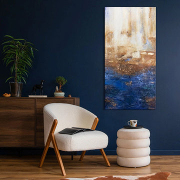 Abstrakte bilder wohnzimmer "Marine II"
