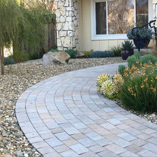 driveway and side patio