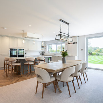 Minimalist Open Plan Kitchen Living Dining