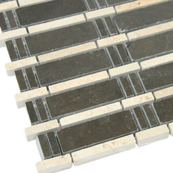 Beige and Brown Bamboo Mosaic Marble Tiles - Home Accessories & Decor
