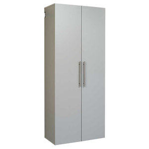 Sterilite Flat Gray 4 Shelf Utility Cabinet Contemporary