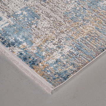 Lindstra Area Rug - Ivory/Blue