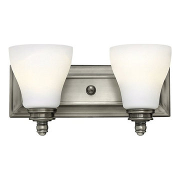 Hinkley 53582AN Claire Bath Lighting 14in Antique Nickel Steel 2-light