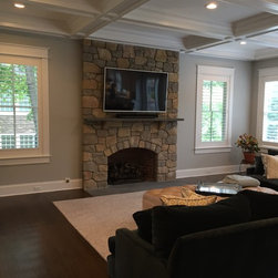 Whole Great Room With Shutters - Interior Shutters
