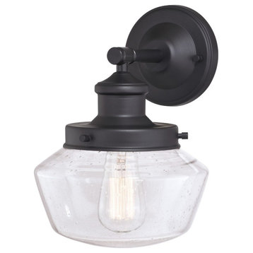 Vaxcel - Collins 1-Light Outdoor Wall Sconce in Farmhouse and Schoolhouse Style