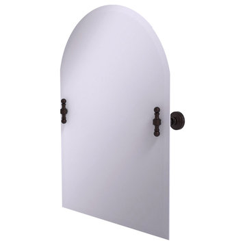 Allied Brass Frameless Arched Top Tilt Mirror With Beveled Edge