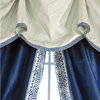 Luxurious Window Curtain, Blue Away, 54"x96"