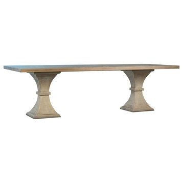 Hourglass Pedestal Dining Table