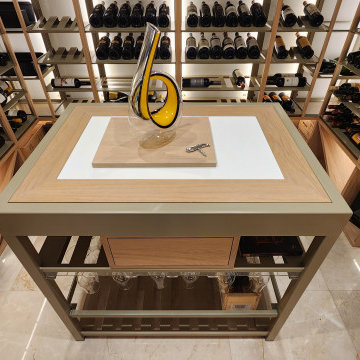 Hidden Cooling System Wine Room - Custom Wine Cellar, Miami FL