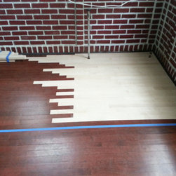 MAPLE WOOD FLOORS / STAINED REPAIR - Hardwood Flooring