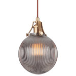 Craftmade - Craftmade P8321 1 Light 7-3/4"W Full Size Pendant - Vintage Brass - Features Constructed from brass Fixture includes a smoked clear glass shade Requires (1) 60 watt max medium (E26) bulb Mounted with adjustable cord UL rated for dry locations Comes with a 1 year warranty Dimensions Height: 11-1/4" Maximum Height: 107-1/4" Width: 7-3/4" Depth: 7-3/4" Wire Length: 96" Shade Height: 8" Shade Width: 7-3/4" Canopy Height: 15/16" Canopy Width: 4-13/16" Electrical Specifications Bulb Base: Medium (E26) Number of Bulbs: 1 Bulb Included: No Watts Per Bulb: 60 watts Wattage: 60 watts Voltage: 120 volts