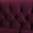 Ken Velvet Tufted Sofa, Burgundy