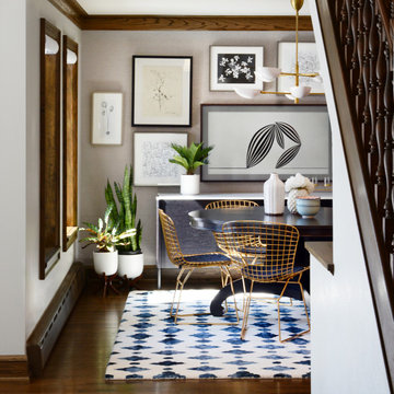Eastside Tudor Dinette and Picture Wall with Hidden TV