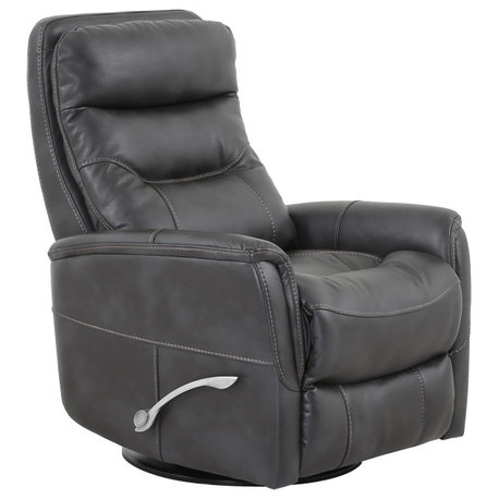 Parker Living Gemini Swivel Glider Recliner, Flint