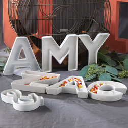 Ceramic Letter Dishes - Serveware