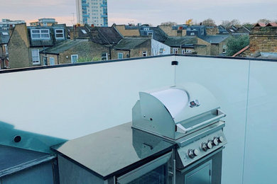 Small London Rooftop Kitchen