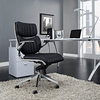 Escape Mid Back Faux Leather Office Chair, Black