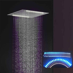 20" Recessed Stainless Steel Electric Power Led Shower - Showerheads And Body Sprays
