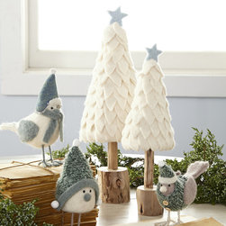 FELT EVERGREENS - NEW - Holiday Accents And Figurines
