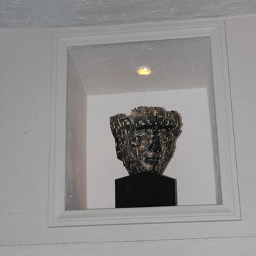 Niches and shelves to display art, all constructed by MH Construction