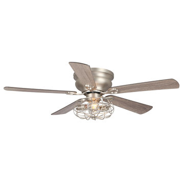 48 in Flush Mounted Modern Ceiling Fan with Remote Control