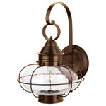 Norwell Lighting - Cottage Onion Large Wall Light, Bronze - See Image 2 For Metal Finish