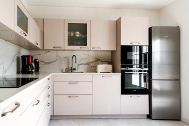 Idée de décoration pour une cuisine design.