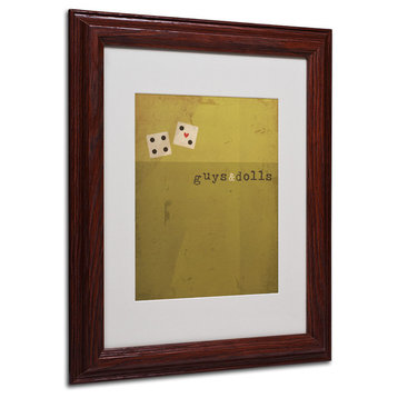 'Guys and Dolls' Matted Framed Canvas Art by Megan Romo